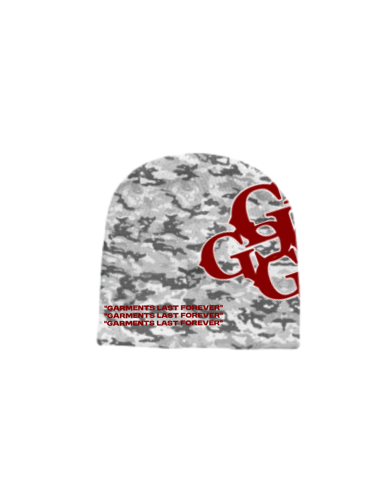 GG CAMO BEANIE RED